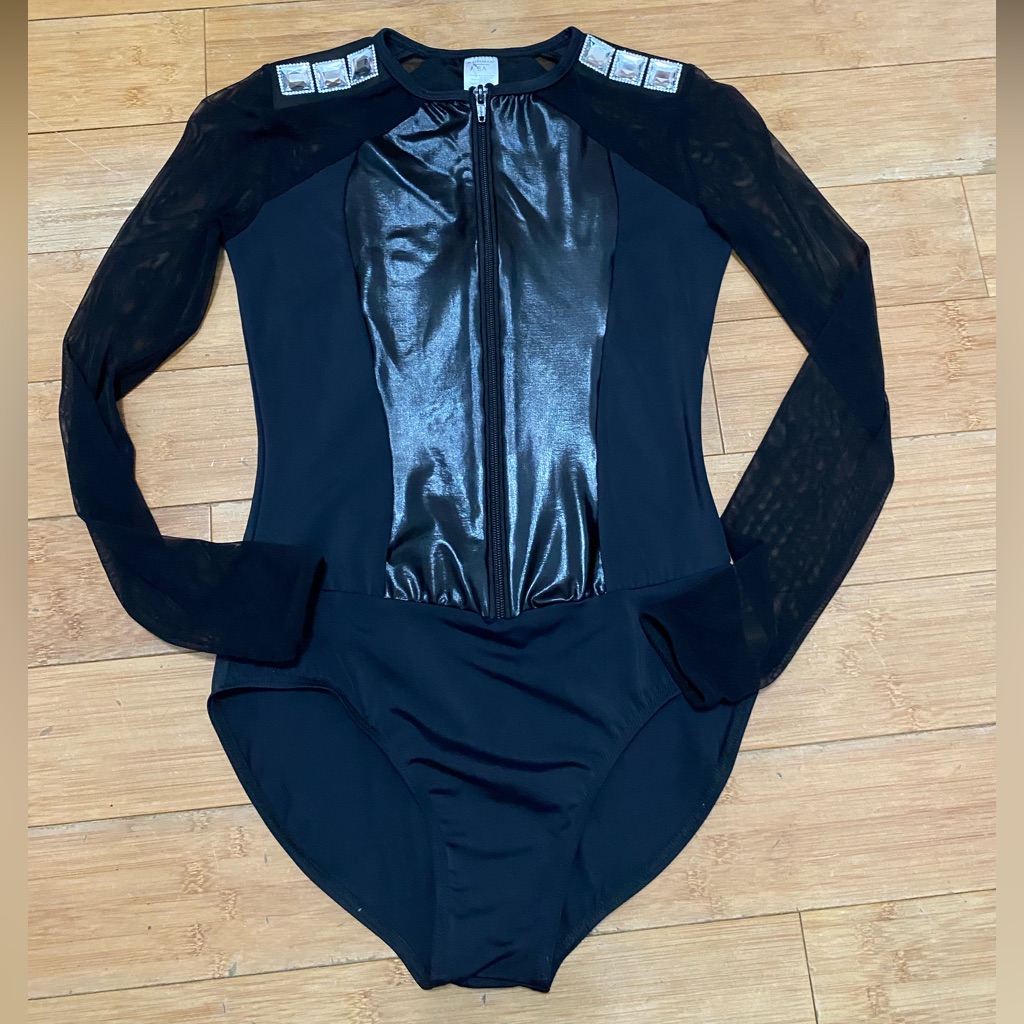 Black Zip Up Leotard
